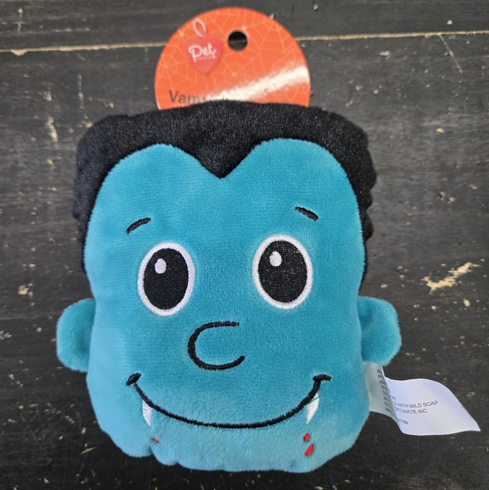 Vampire Plush Dog Squeakee Toy Small